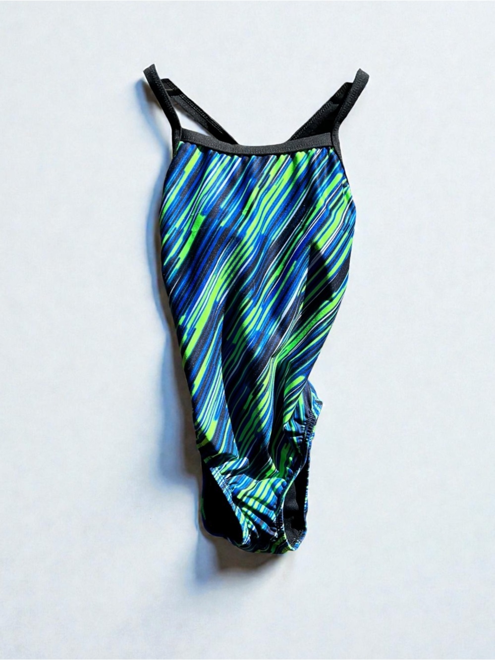 TYR Durafast Elite Women’s Vitric Diamondfit Swimsuit Green Blue Size 30/Small